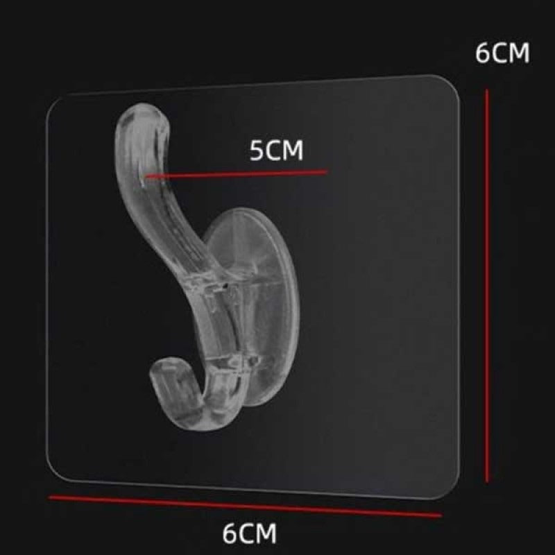 2Pcs Acrylic Single Hook