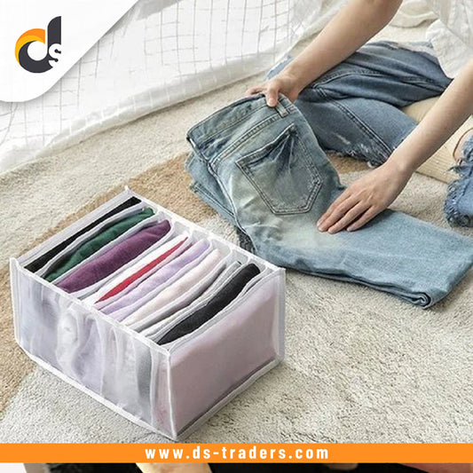 1pc 7 Grid Pants Organizer Storage Box