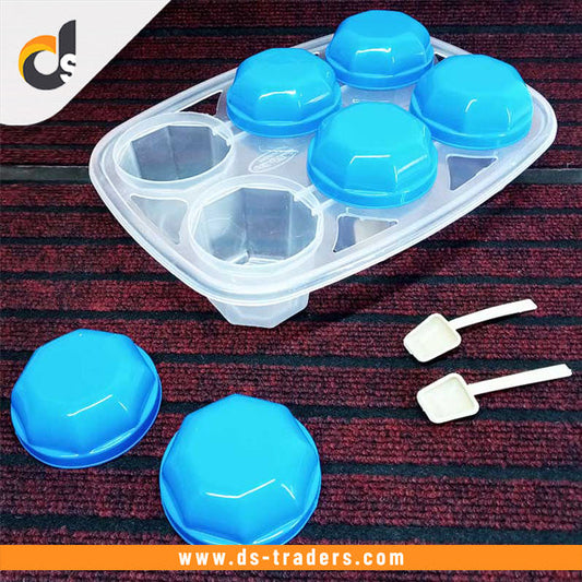 6 in 1 Masala Box Wth Spoon